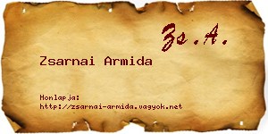 Zsarnai Armida névjegykártya